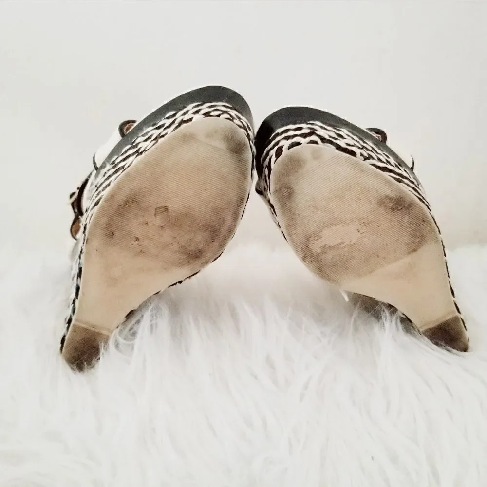 Just Fab espadrille wedge heel